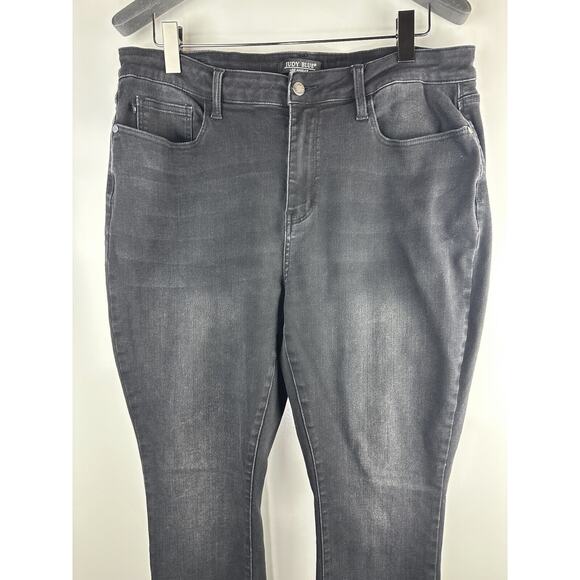 Judy Blue High Rise Skinny Black Denim Jeans Jb88450 Women's Plus Size 20W 20 - Picture 3 of 14